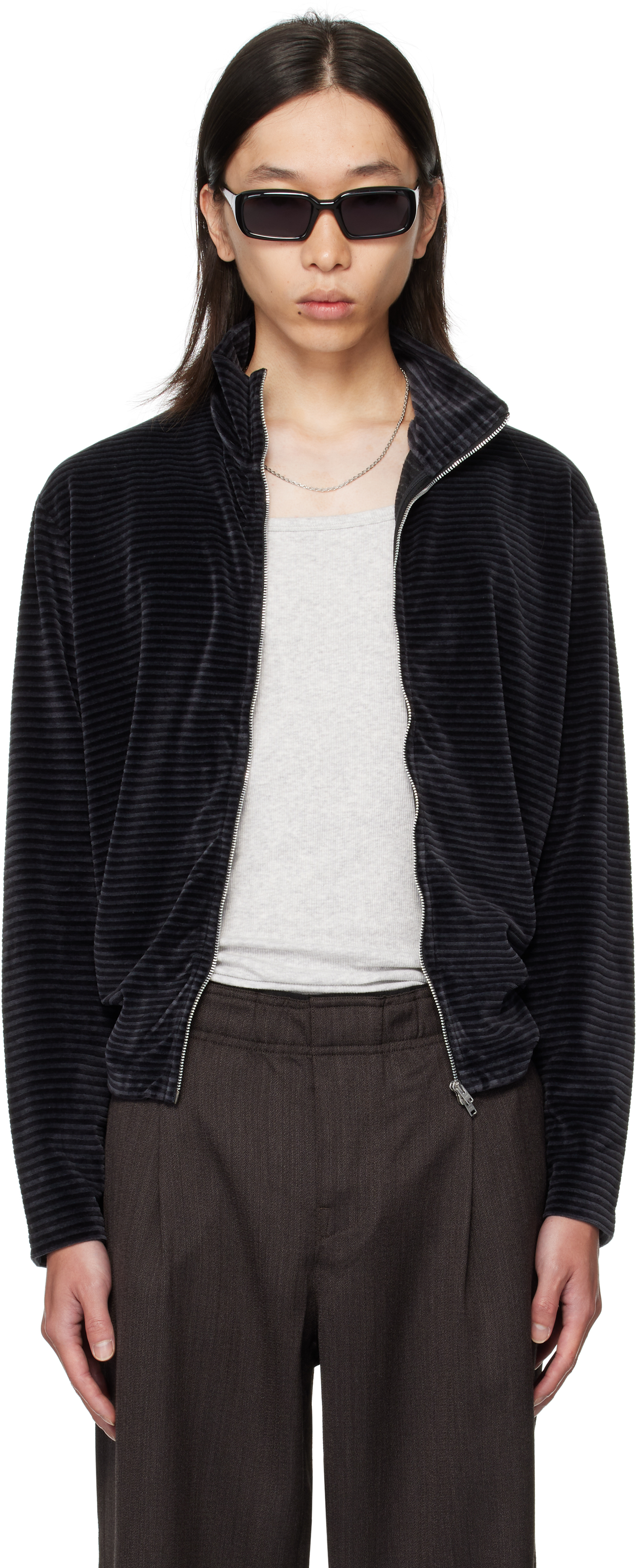 OUR LEGACYのブラック シュランケン フルジップ ジャケットがセール中