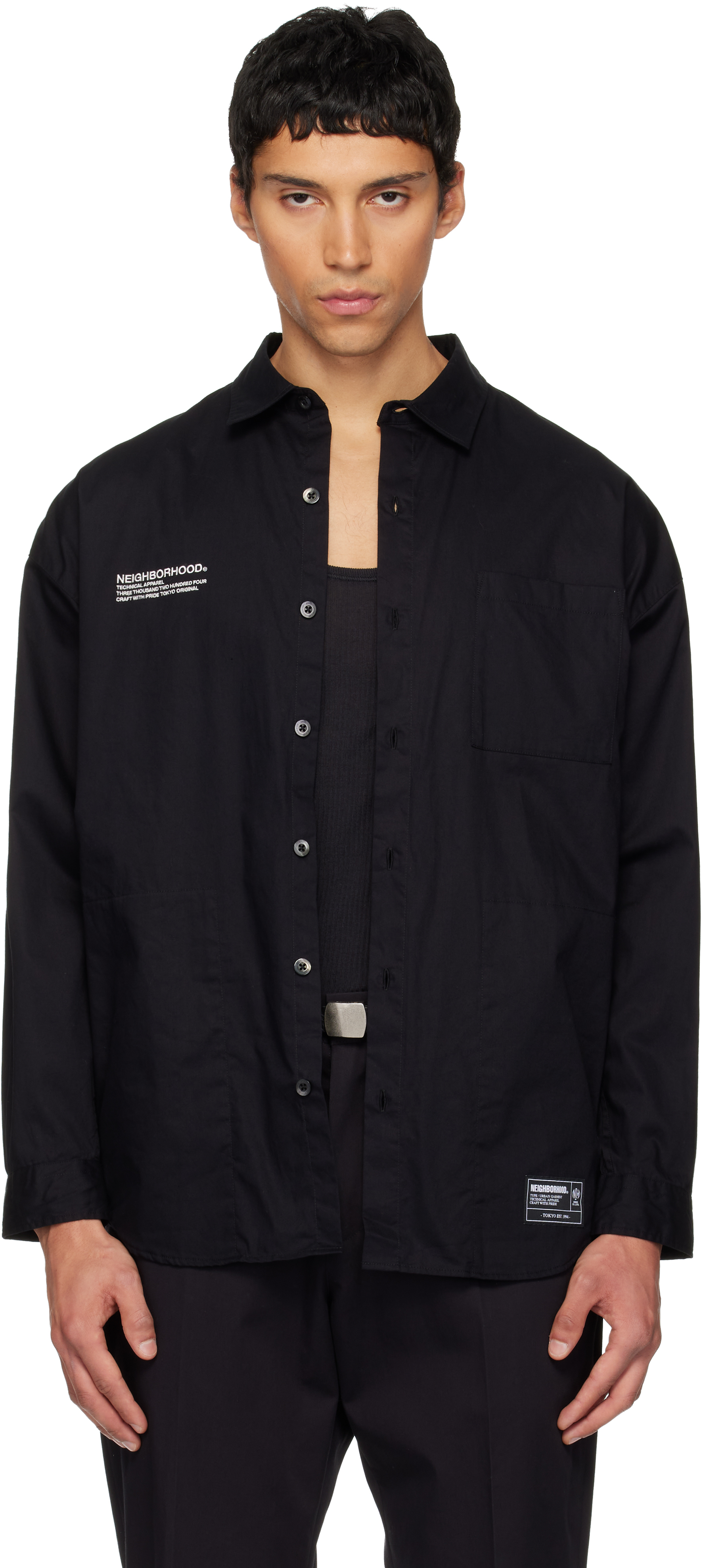 Neighborhoodのブラック Over 長袖シャツがセール中