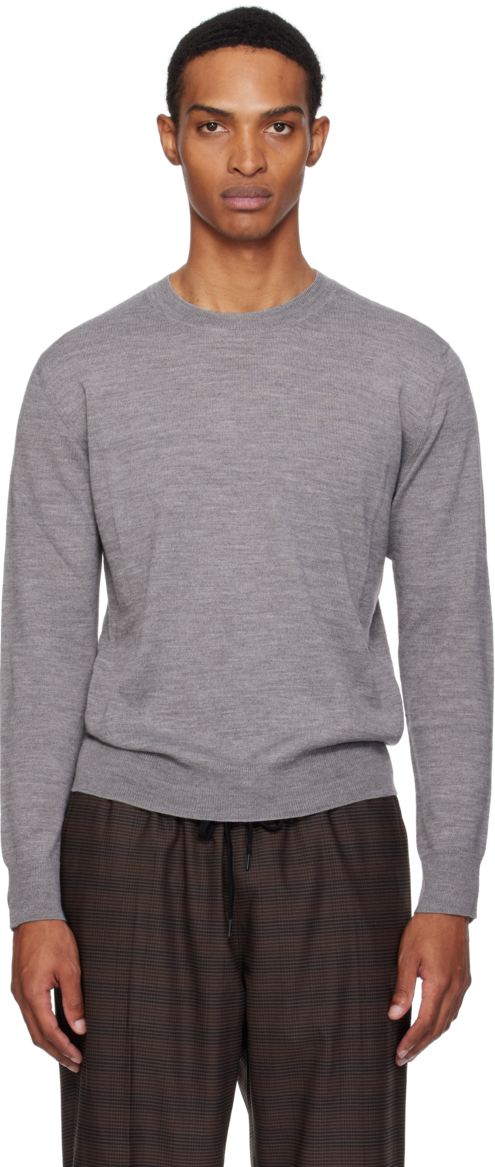 MM6 Maison Margielaのグレー エルボーパッチ セーターがセール中