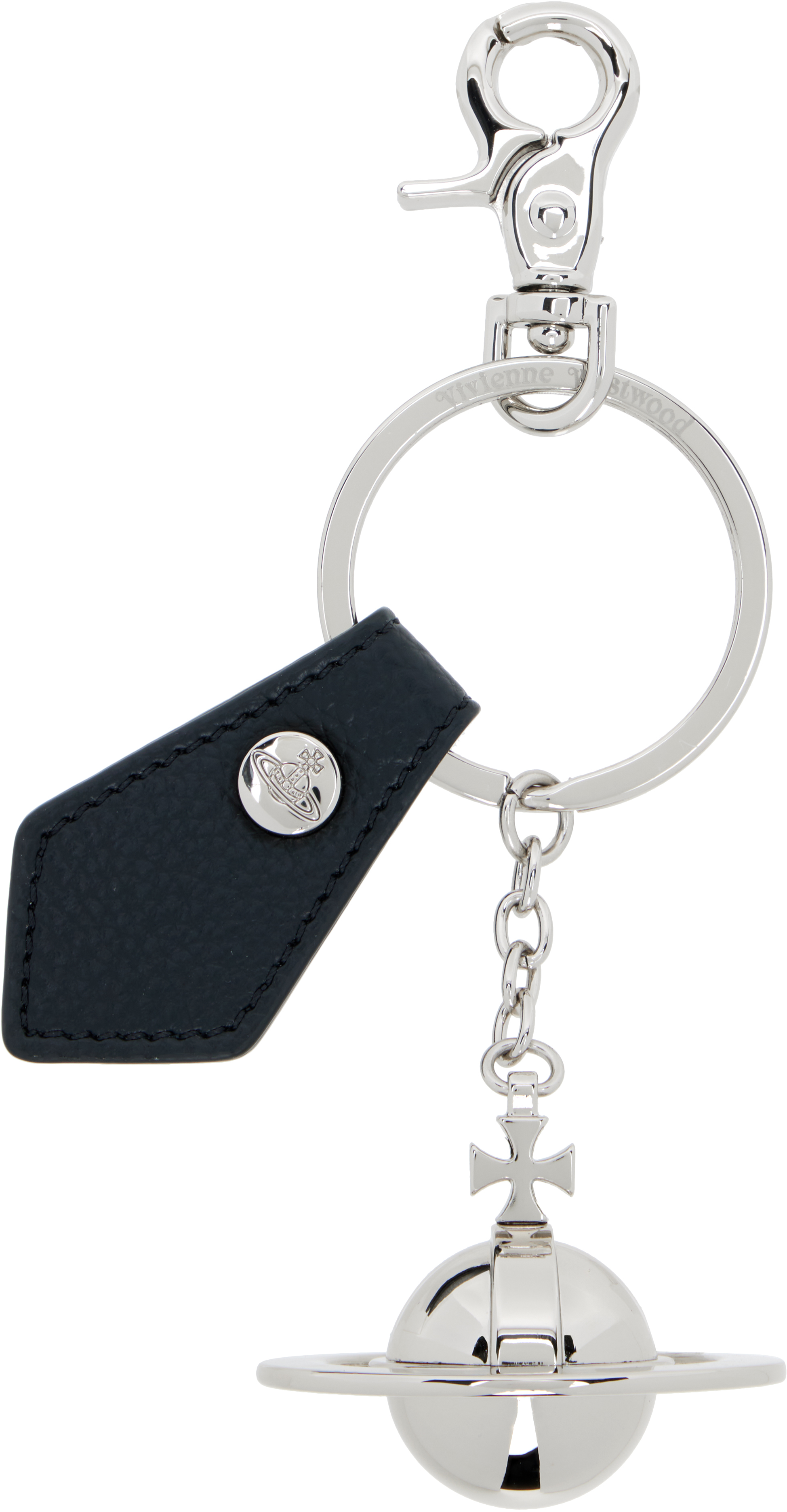Silver 3D Orb Keychain by Vivienne Westwood on Sale