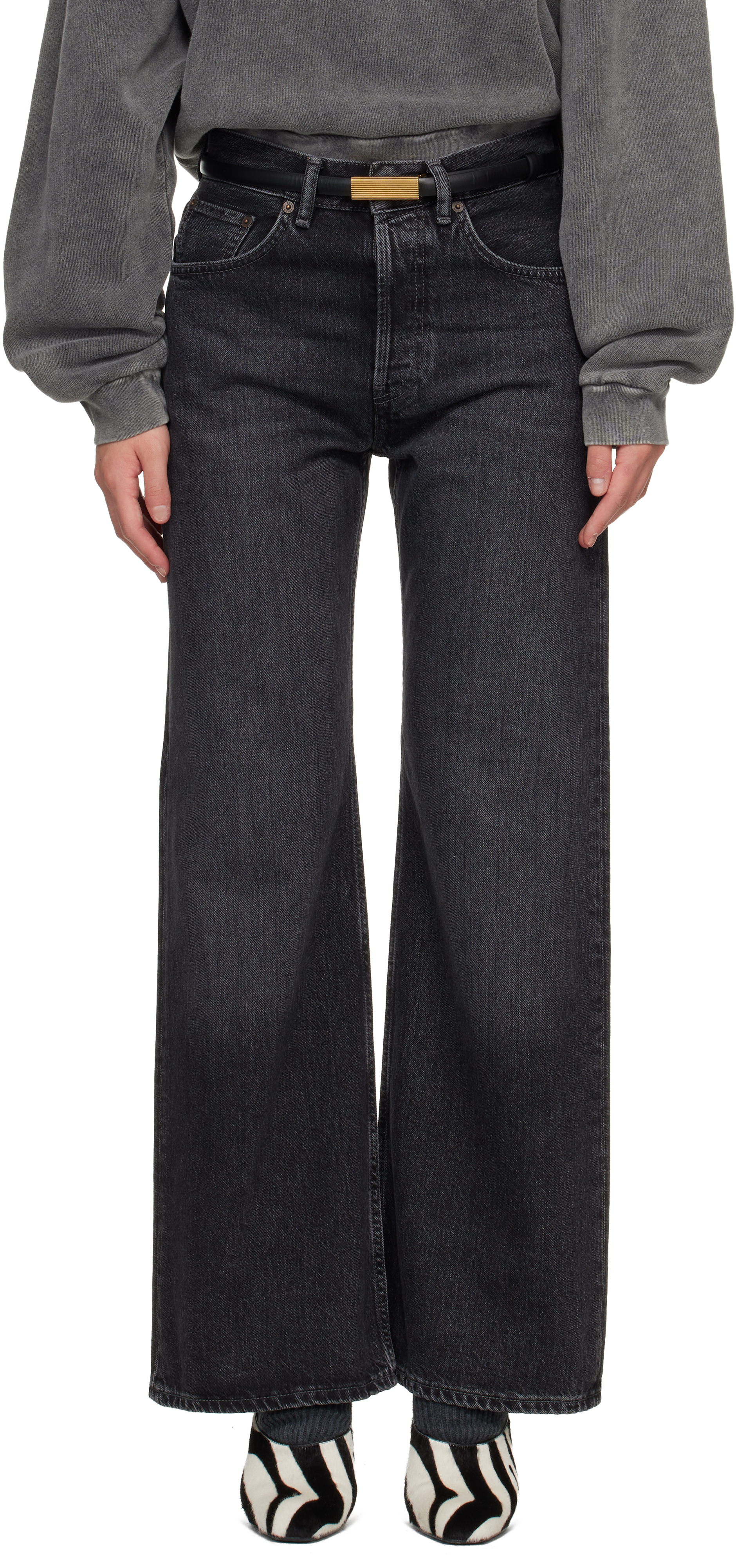 Acne Studios: Black 2021F Vintage Jeans | SSENSE 日本