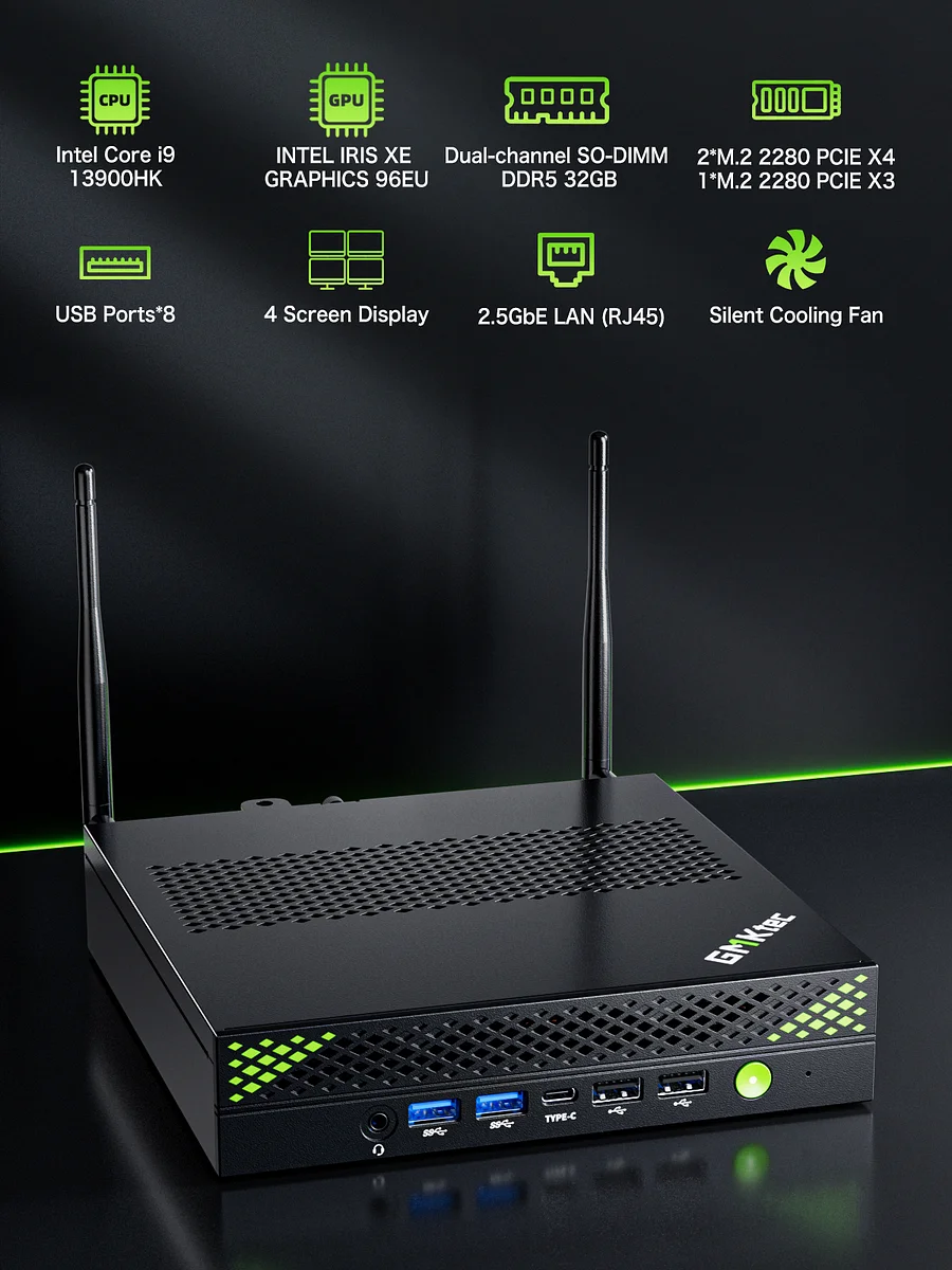 Intel 13th Core i9-13900HK Mini PC--NucBox K10