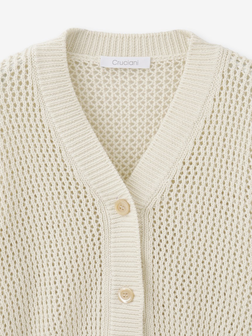 コットン ショートカーディガン（ニット）｜Cruciani（クルチアーニ