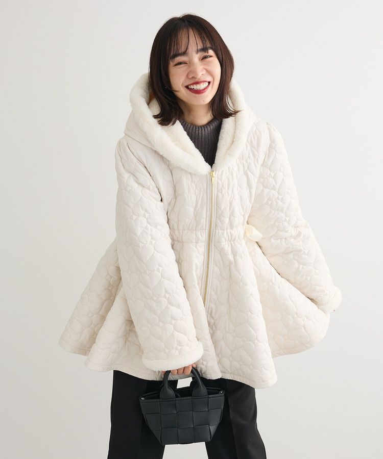 swing by ハートキルトフレアコート/Green Parks（グリーン パークス