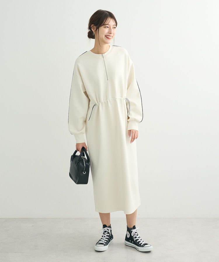 ハーフZIPトラックワンピース/Green Parks（グリーン パークス）の