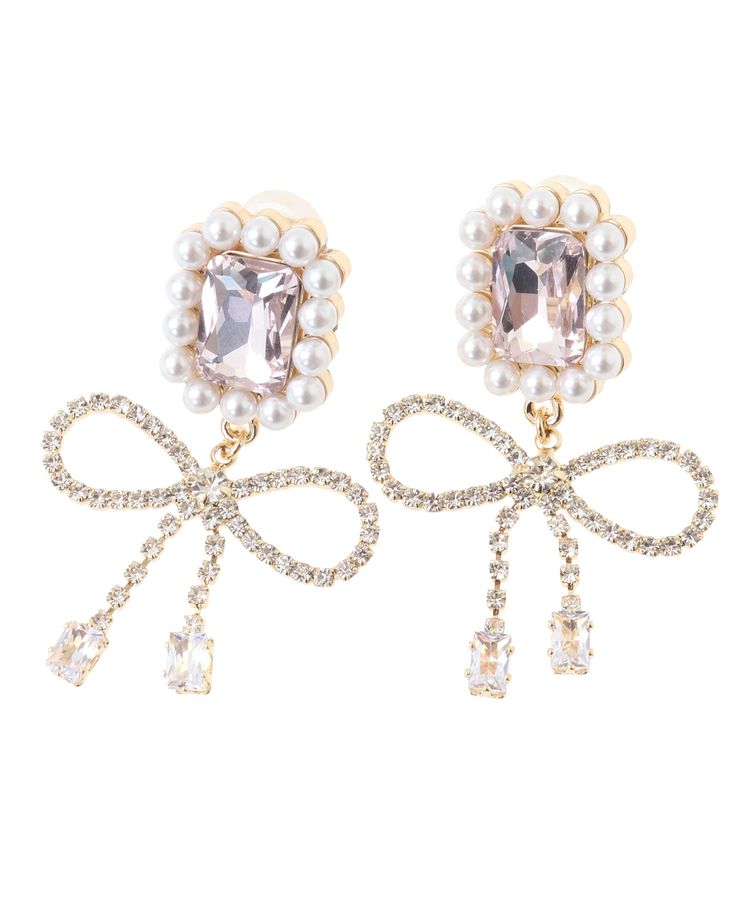 パールビジューイヤリング/Maison de FLEUR（メゾン ド フルール）の