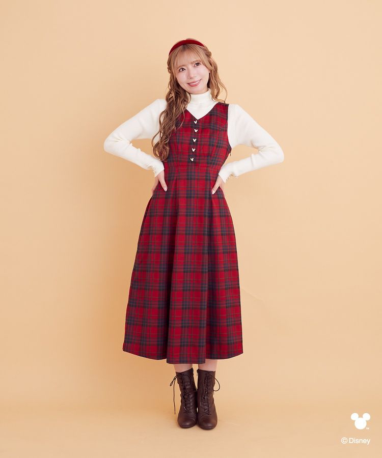 ミッキー/チェックジャンパースカート/Areeam（アリーム）のジャンパー