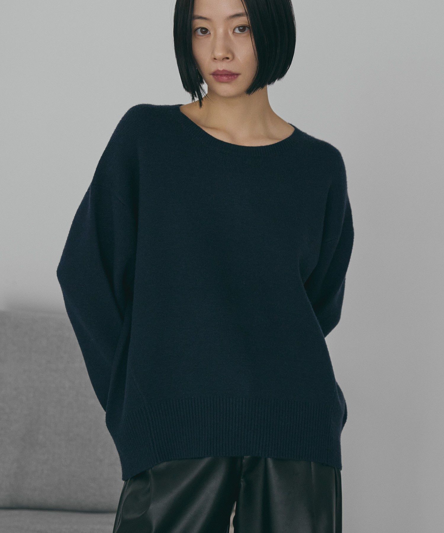 バイパチ前振りニットプルオーバー＜静電気軽減＞/AMERICAN HOLIC