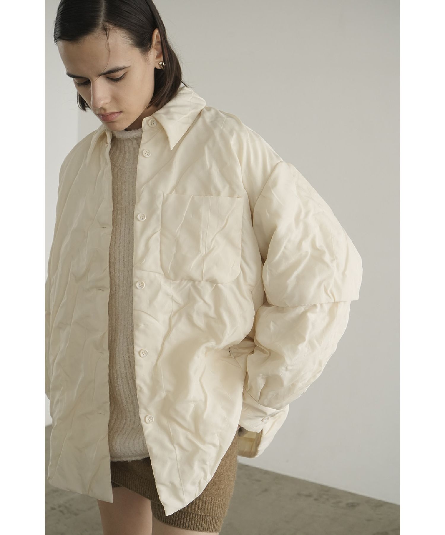 CLANE】PADDED CRUMPLY SHIRT JACKET/GARAGE OF GOOD CLOTHING