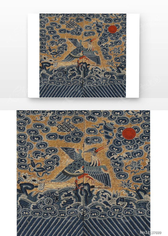 清代七品文官补子图片下载_红动中国