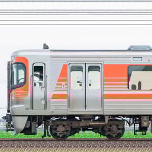 JR東海静岡車両区211系5000番台LL1編成＋313系2300番台W7編成（海側