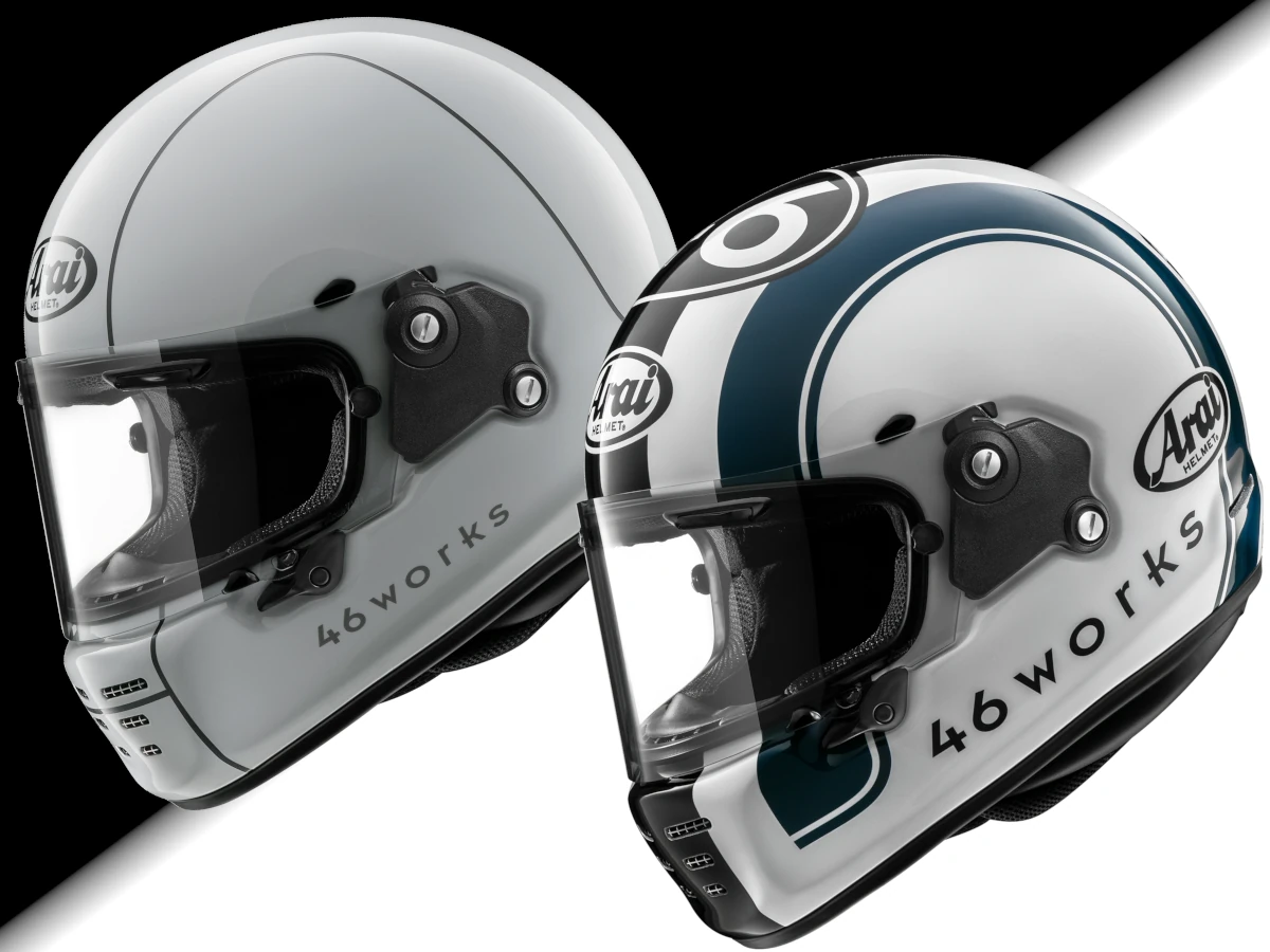 新製品】Arai ラパイドNEOに新グラフィック「46works」登場！ 最高峰の