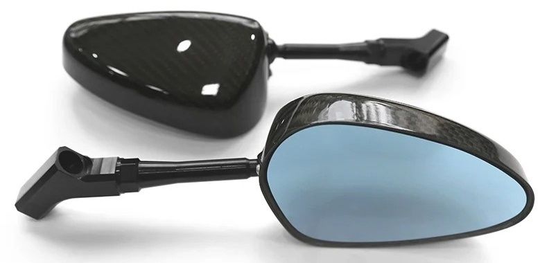 Webike | SIMOTA シモタ カーボン製ストリート広角ミラー オーバル