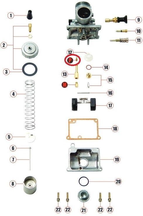Webike | SP武川 SPタケガワ 【補修部品】パイロットジェット＃10 VM26