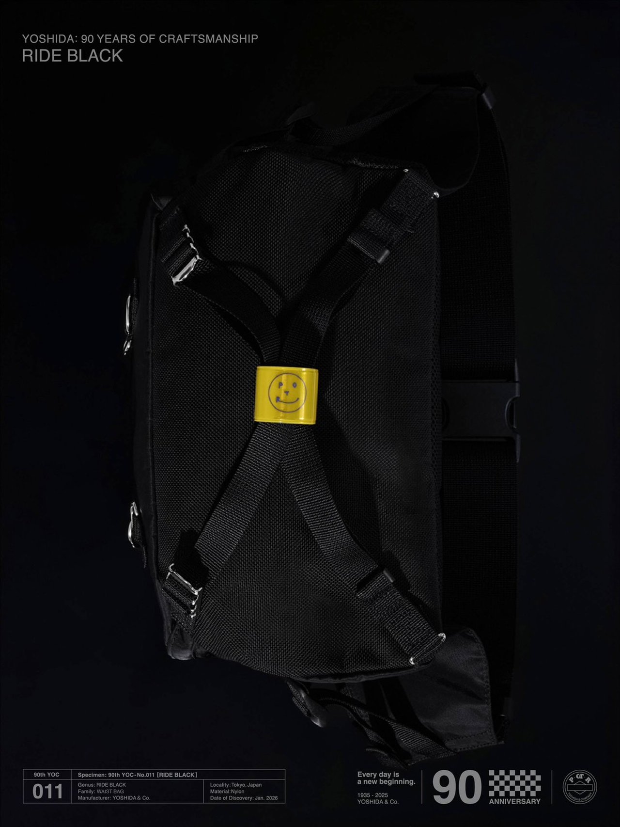 POTR】吉田カバン90周年の限定ブラック。自転車チェーンまで本気の