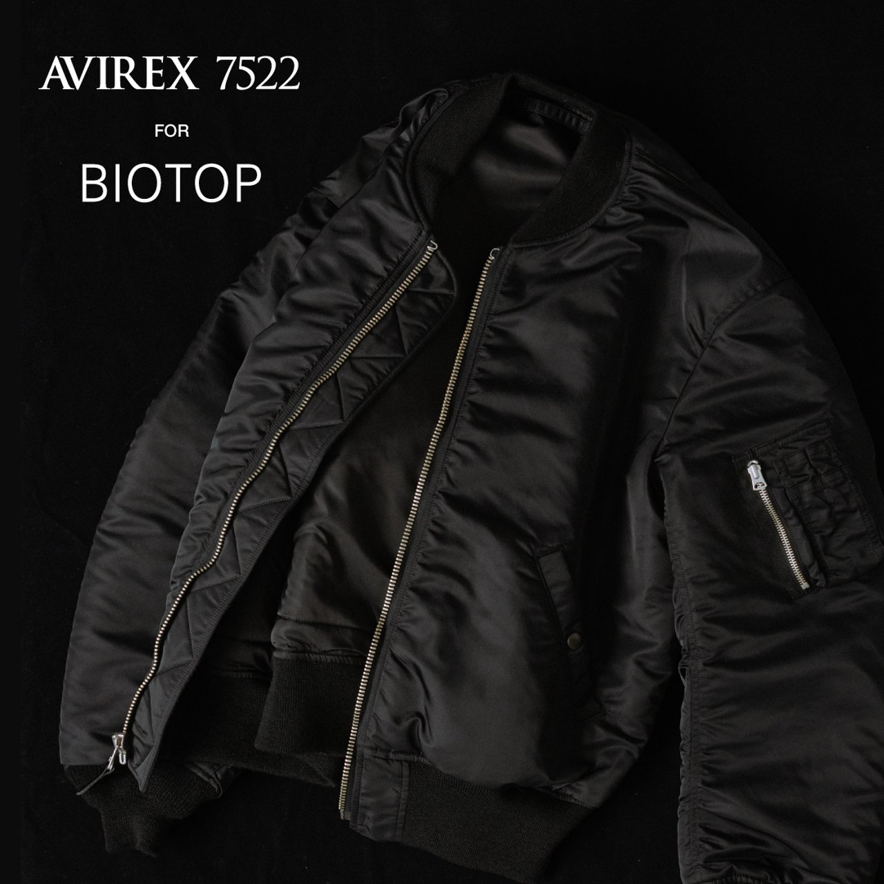 差がつく大人の黒アウター】こだわりのMA-1。「アヴィレックス7522