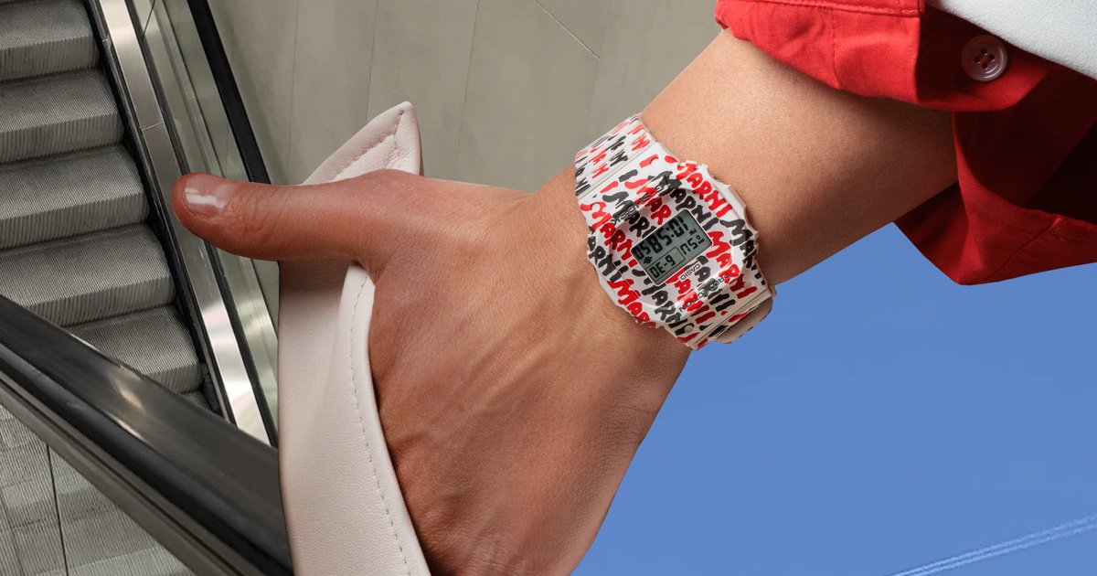 MARNI × G-SHOCK】ポップなハンドペイントロゴが魅力のコラボウォッチ