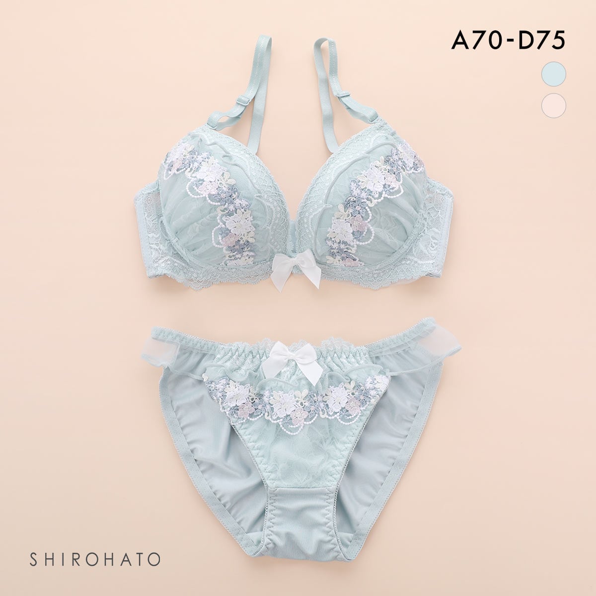 ロマンティックドール ケミカルレース ブラセット ABCD 谷間 L字 脇