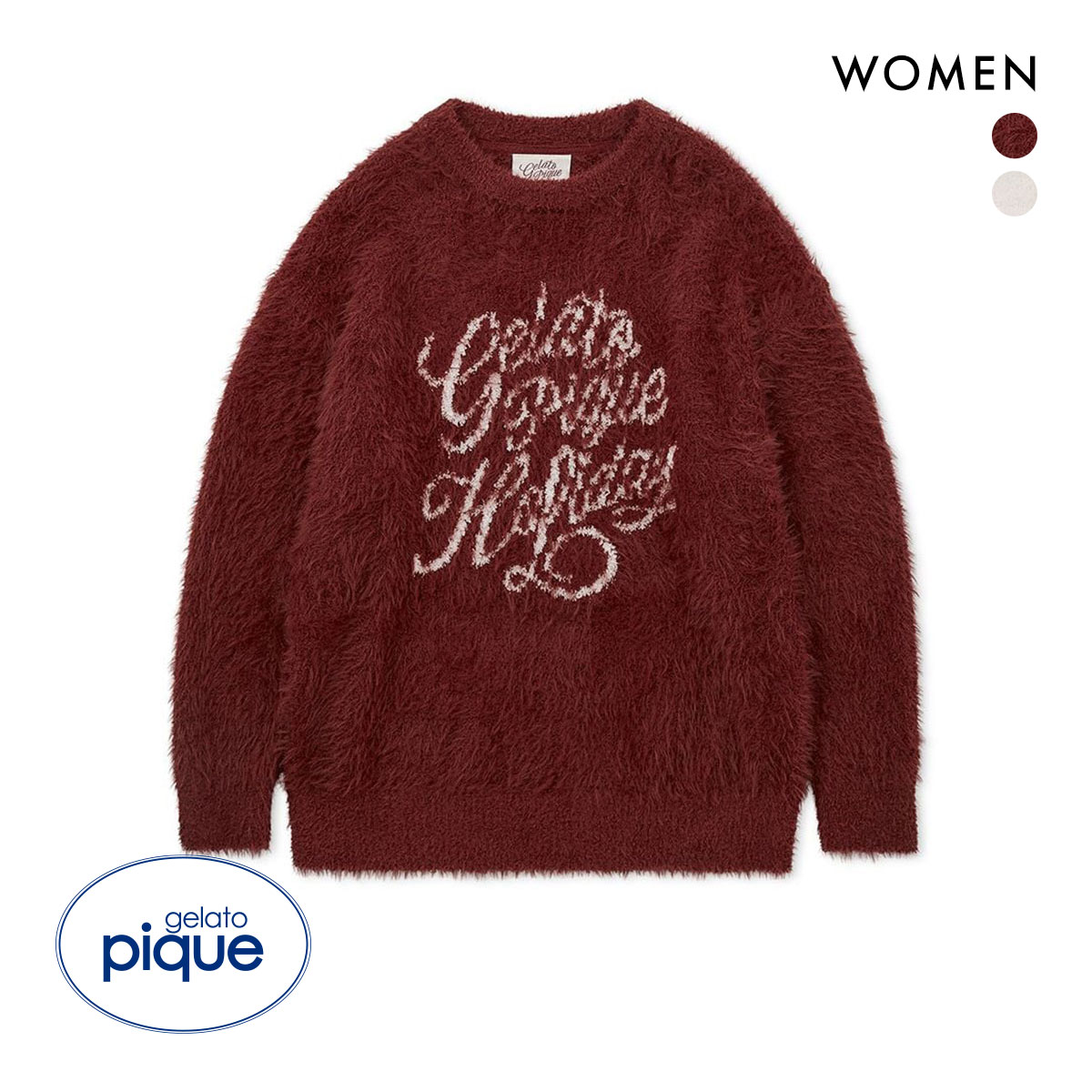 ジェラートピケ レディース HOLIDAY フェザープルオーバー ジェラピケ