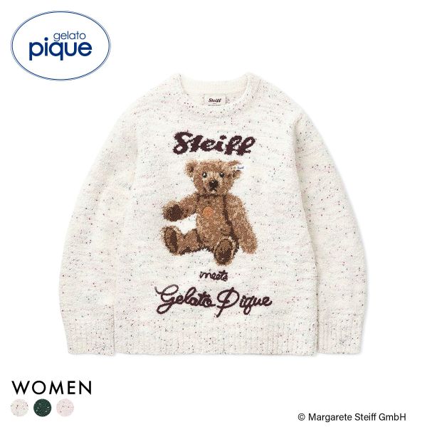 ジェラートピケ レディース シュタイフ パウダーネップジャガード