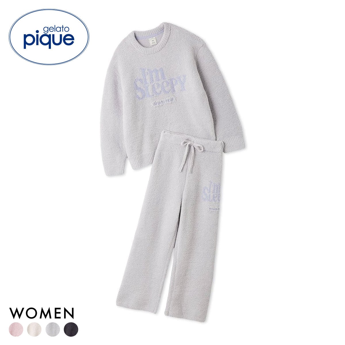 ジェラートピケ レディース パウダースリーピーロゴジャガードプル