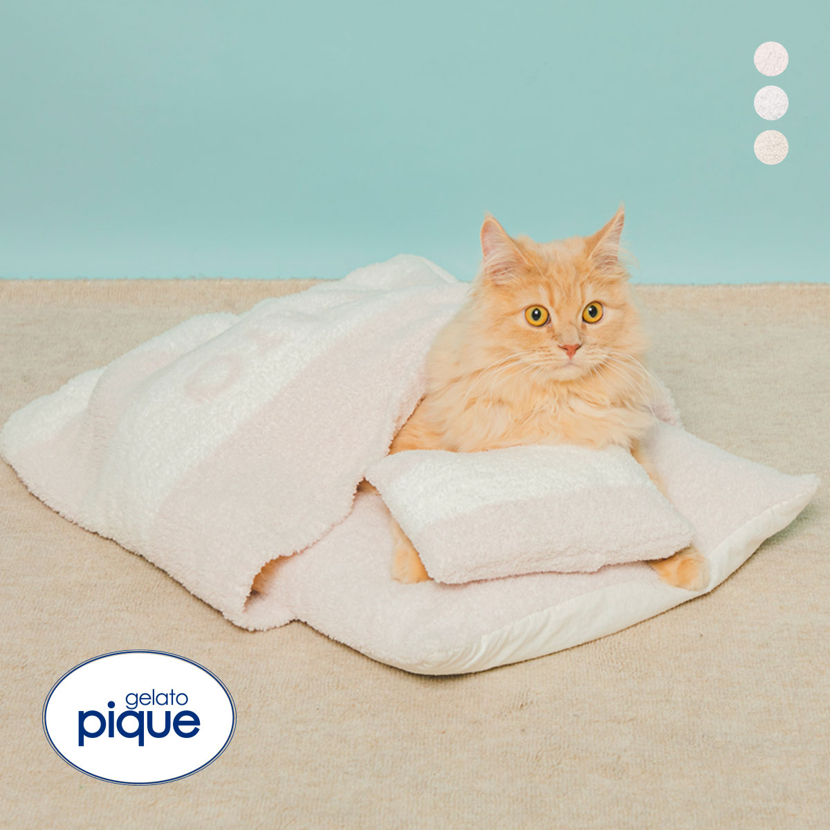 ジェラートピケ CAT&DOG 販路限定商品 ベビモコおふとんセット gelato