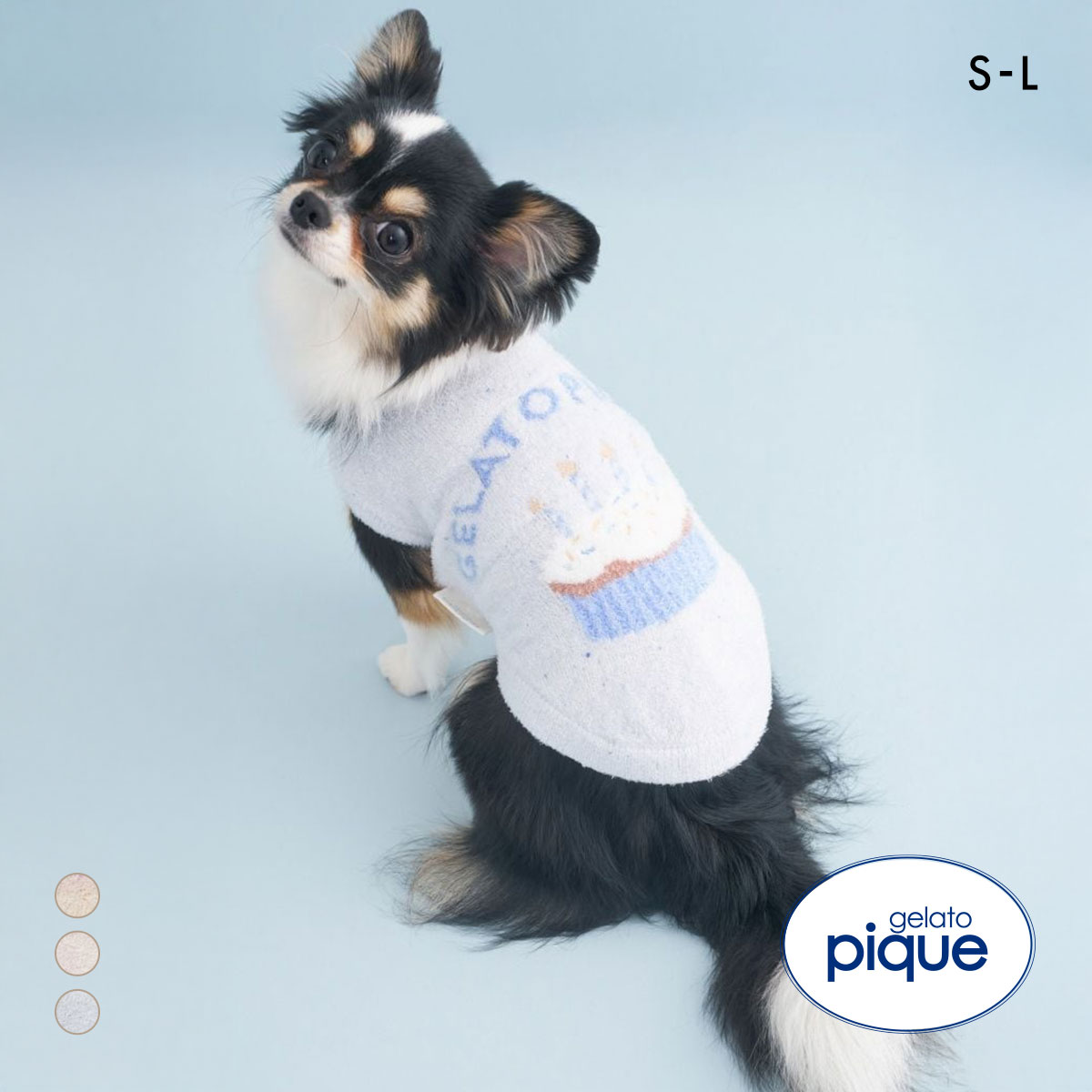 ジェラートピケ CAT&DOG Birthday スムーズィーカップケーキジャガード