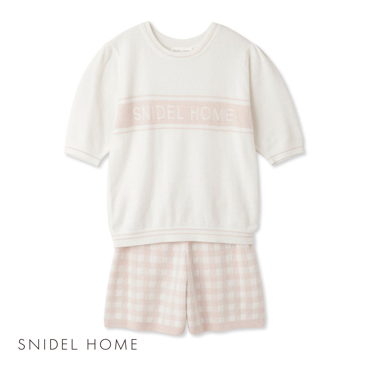 スナイデルホーム SNIDEL HOME ロゴジャカードギンガムセットアップ