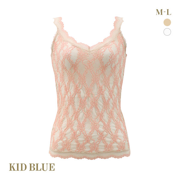 キッドブルー KID BLUE シャーリングレース キャミソール レディース
