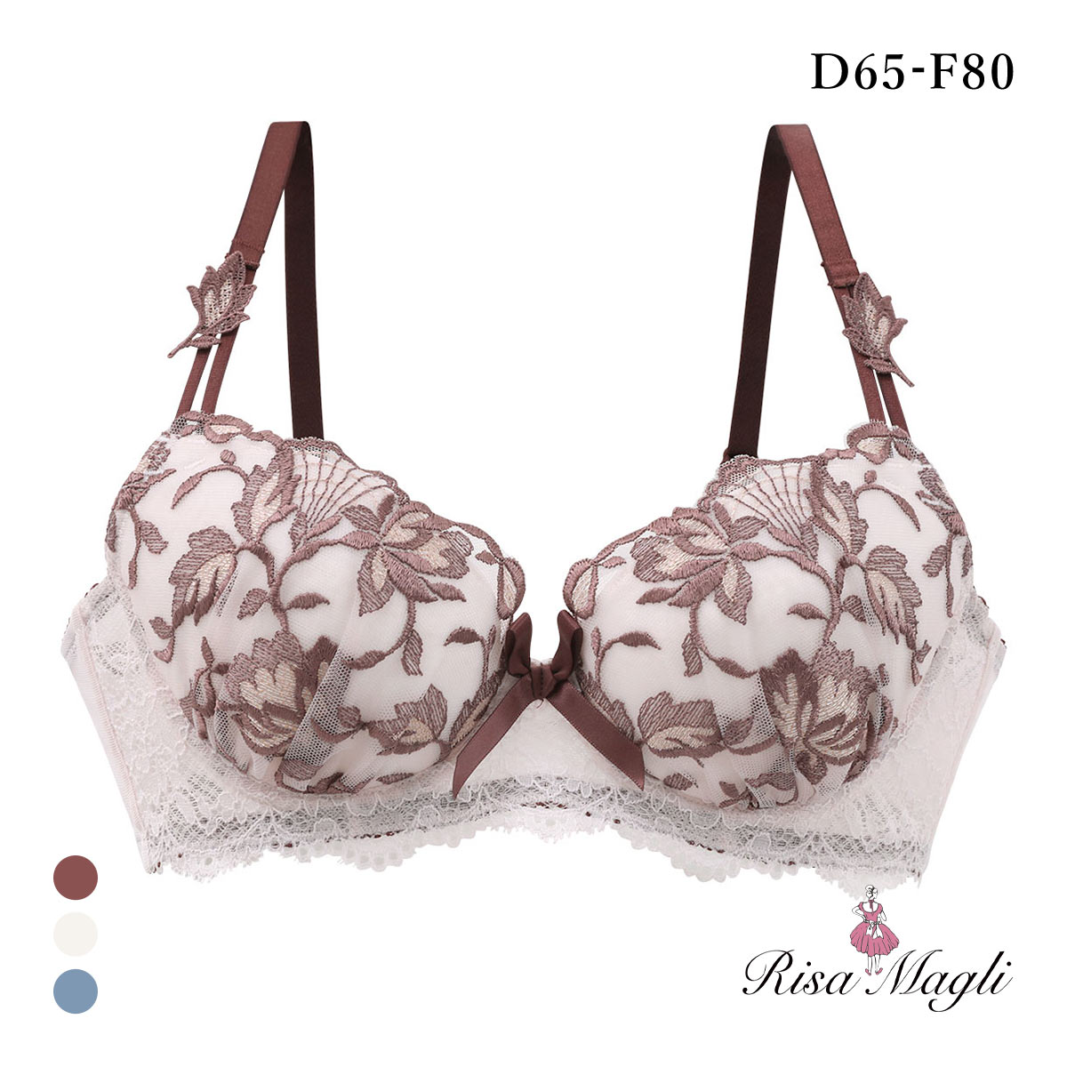 リサマリ エレノア 3/4カップ ブラジャー DEF 谷間ブラ Risa Magli