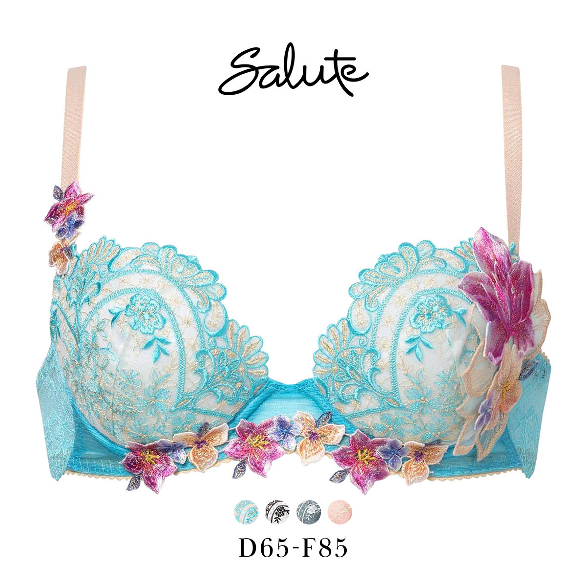 ワコール サルート 13グループ 13G P-UP ブラジャー DEF プッシュ