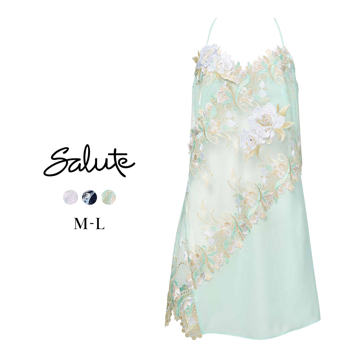 ワコール サルート 22グループ 22G ランジェリードレス ML ネグリジェ