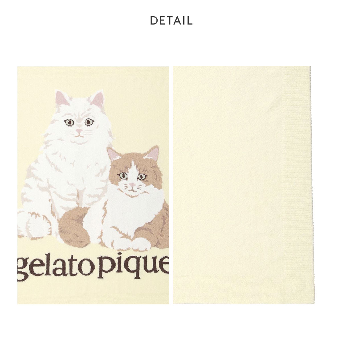 ジェラートピケ キャットジャガードブランケット ジェラピケ gelato