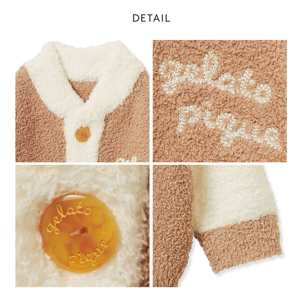 ジェラートピケ キッズアンドベイビー ベビー ベビモコはちみつ