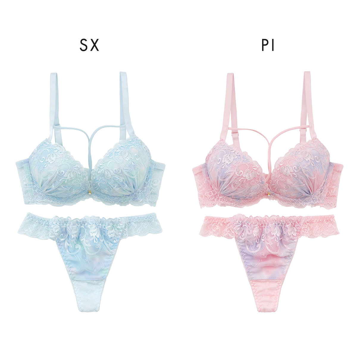 スパークス パステルクロスコード ブラジャー ショーツ セット Tバック