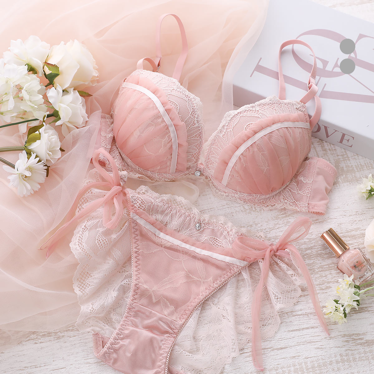 ココランジェ グラマラスミニョンヌ ブラジャー ショーツ セット