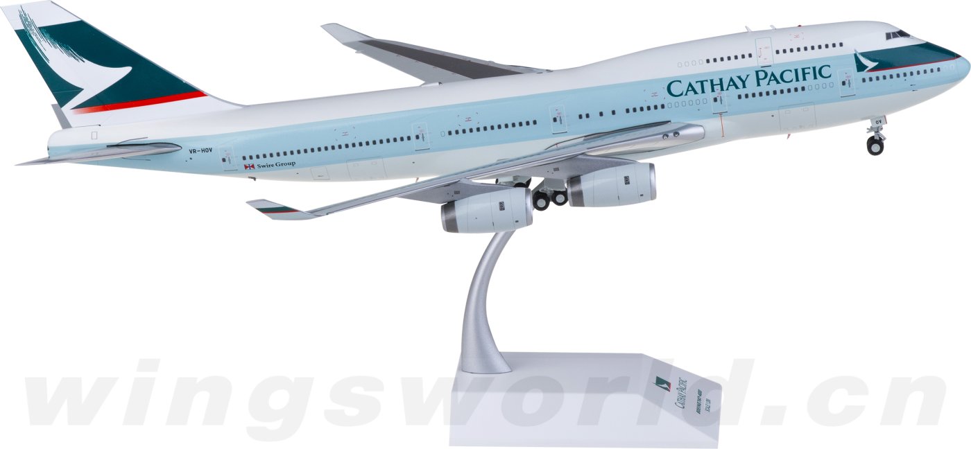 SA2017 Cathay Pacific 国泰航空Boeing 747-400 VR-HOV JC Wings 1:200