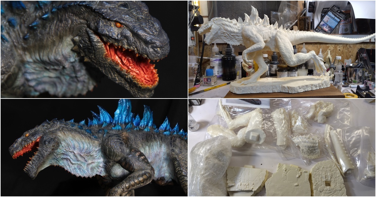 ゴジラ(Godzilla 1998) ガレージキット 塗装作例のご紹介