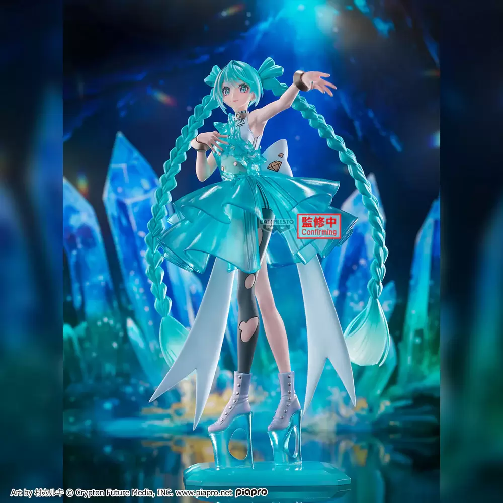 初音ミク BANPRESTO EVOLVE Clearluxe-EmeraldGem-』プライズ 水晶の