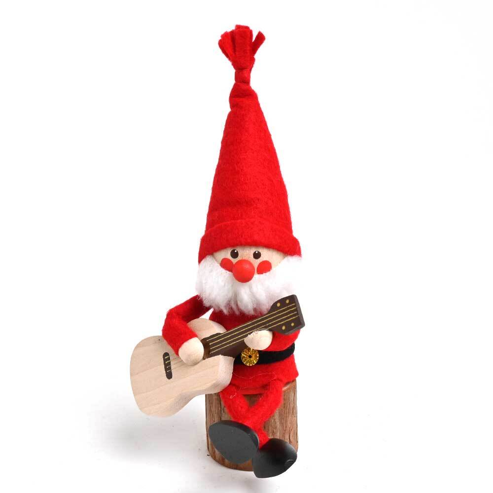 ノルディカニッセ ギターを持った青い服のサンタ (ノルディカニッセ
