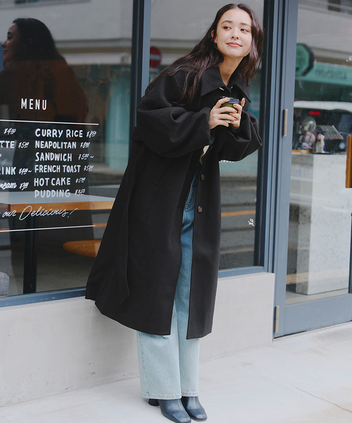 ランタンスリーブロングコート | titivate