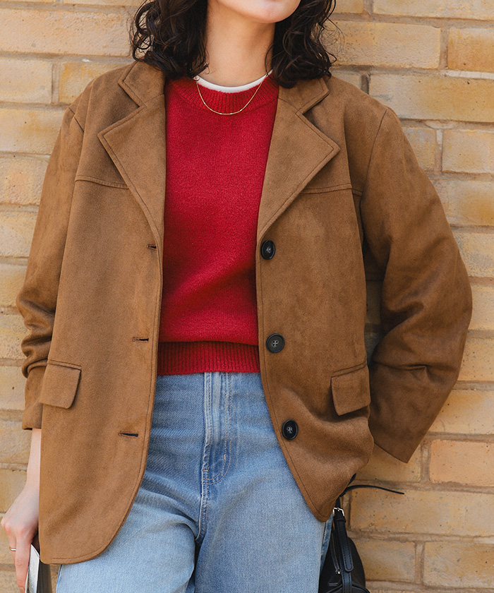 フェイクスエードジャケット | titivate