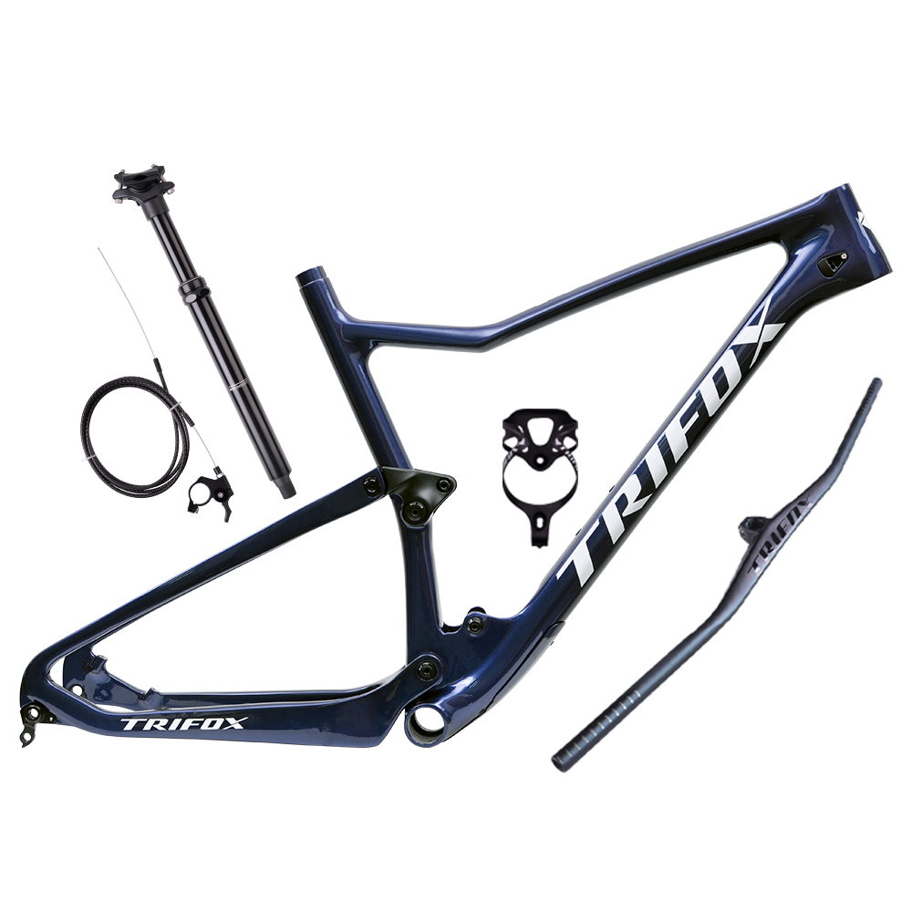 TRIFOXBIKE Double Full Suspension Carbon MTB Frameset - MFM100