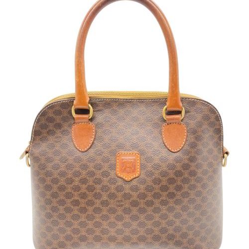 中古・古着通販】CELINE (セリーヌ) マカダム柄ボリード型ハンドバッグ