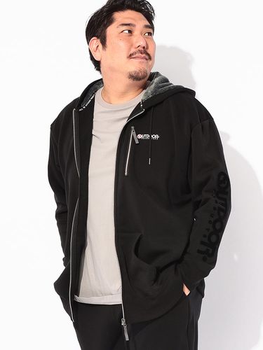 パーカー 裏起毛 ワンポイント刺繍 フルジップ トップス フード 暖かい