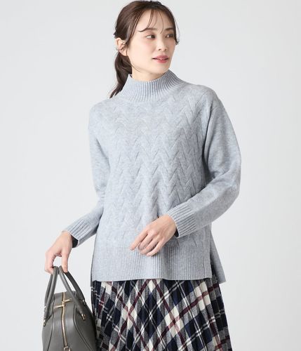 L】コットン片畦 ビルドネックプルオーバー(54715615-2025