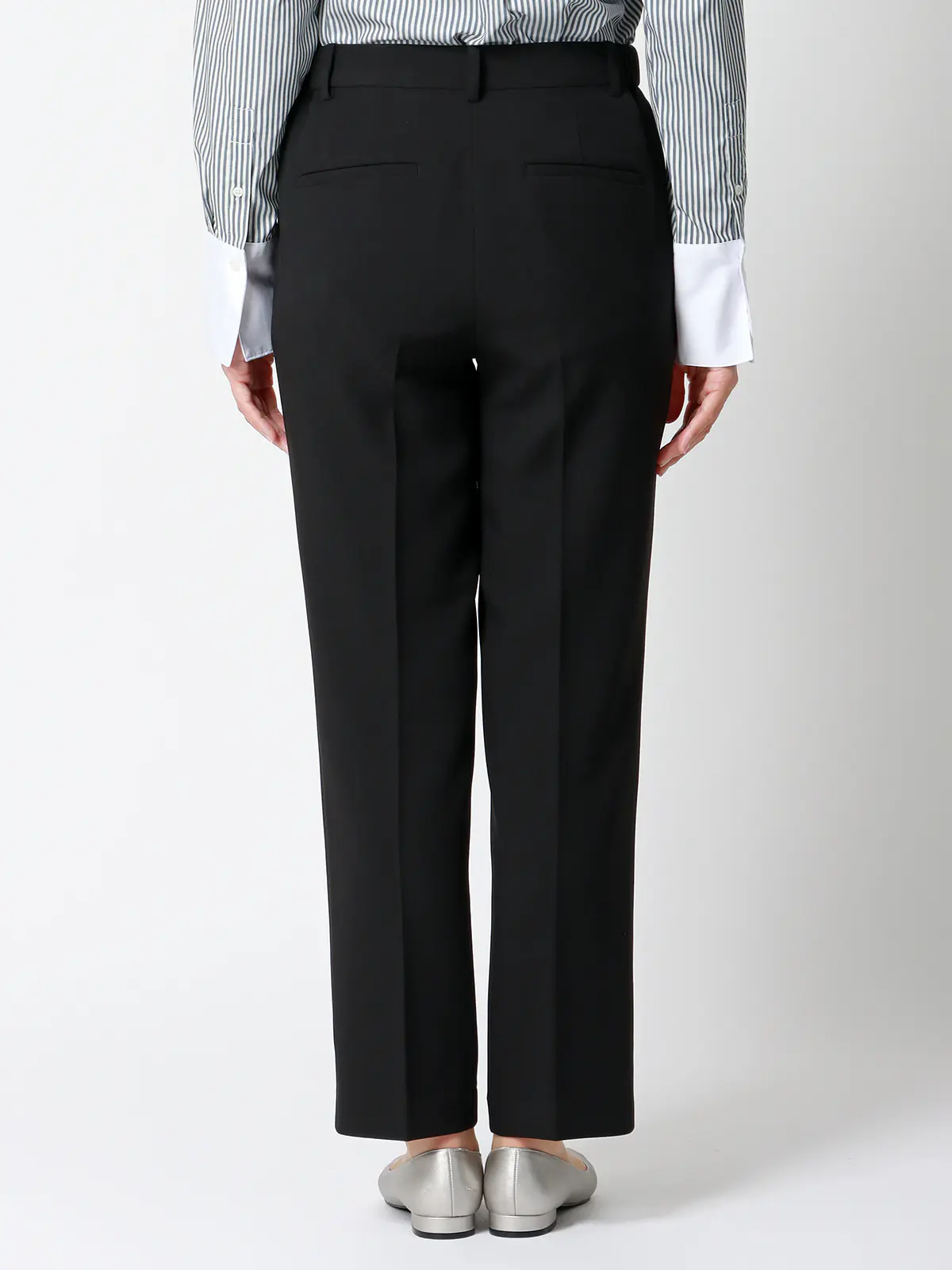 みんなのスーツ／ピンタックストレートパンツ／ウォッシャブル