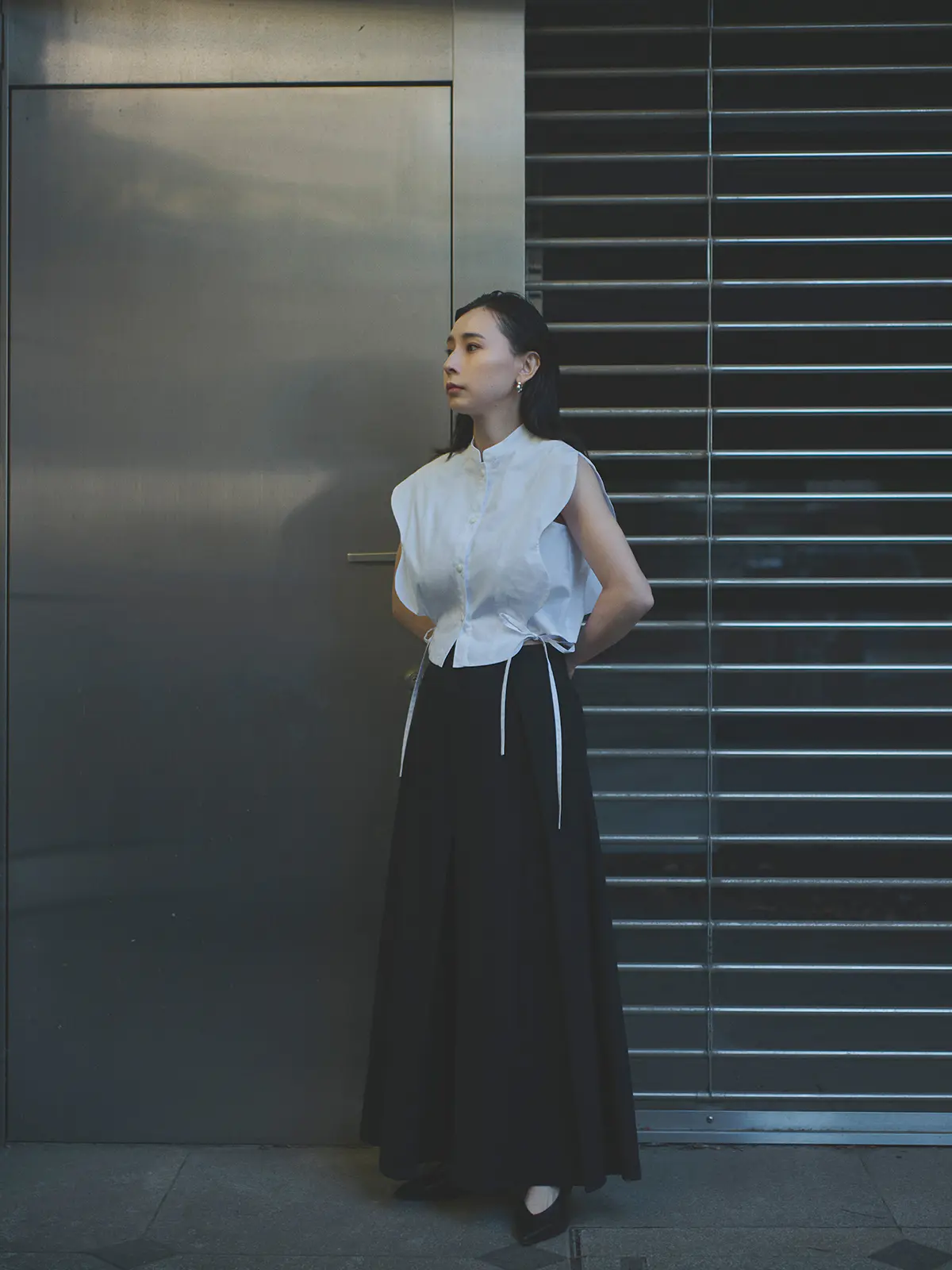 CIS．／リネンルックボリュームプリーツスカート／ウォッシャブル