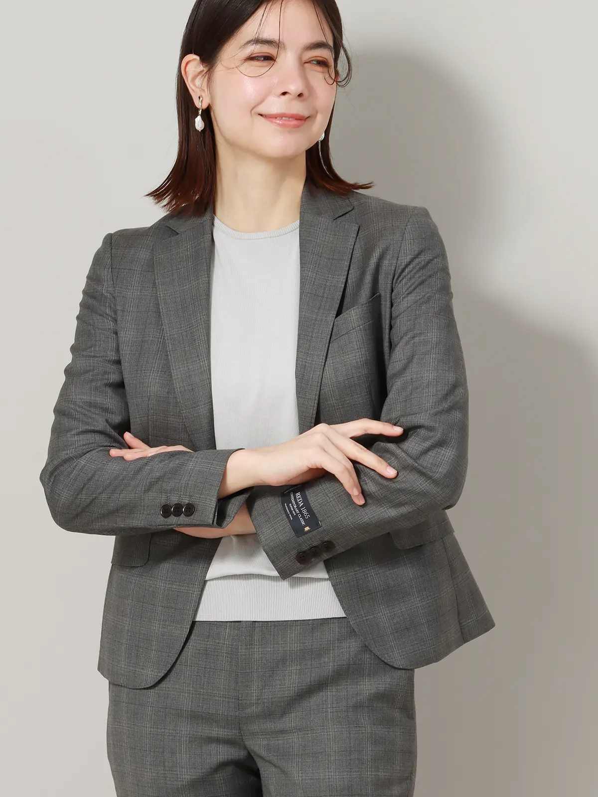 ジャケット／REDA／ストレッチ／SUPER110'sウール／グレンチェック