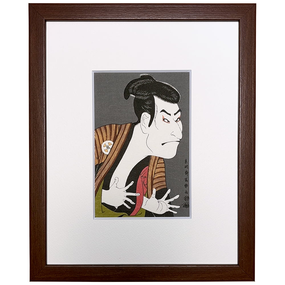 東洲斎写楽「三代目大谷鬼次の江戸兵衛」小型・ミニ浮世絵木版画